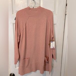 NWT Peyton Promise Mock Turtle Neck Light Sweater